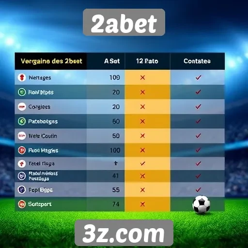 Comparativo entre 2abet e outras plataformas de apostas